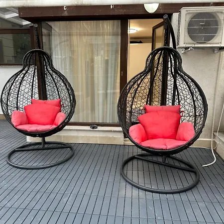 דירה Garden - Two Large Terraces With Hanging Chairs And Sunset View *