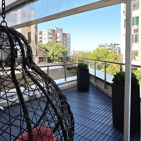 Garden - Two Large Terraces With Hanging Chairs And Sunset View 소피아